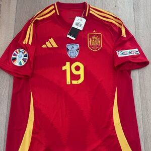 2024 Spain Home Nations League Kit Lamine Yamal Size Large